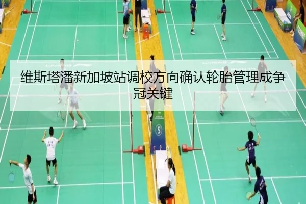 维斯塔潘新加坡站调校方向确认轮胎管理成争冠关键